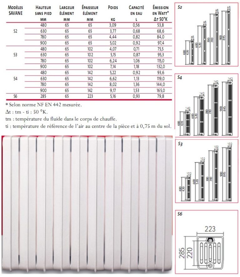 Puissance Radiateur En Fonte