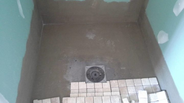 la pose du carrelage