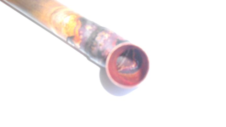 Brasure réalisé avec décapant