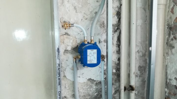 Robinet completement raccordé