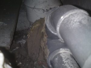 Cullotte PVC scellé au ciment prompte