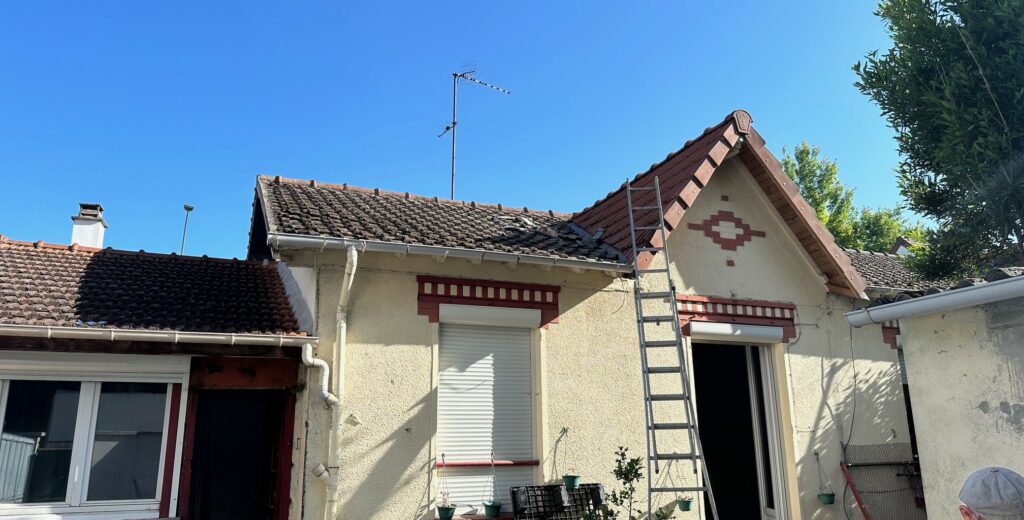 Cheminé démolie